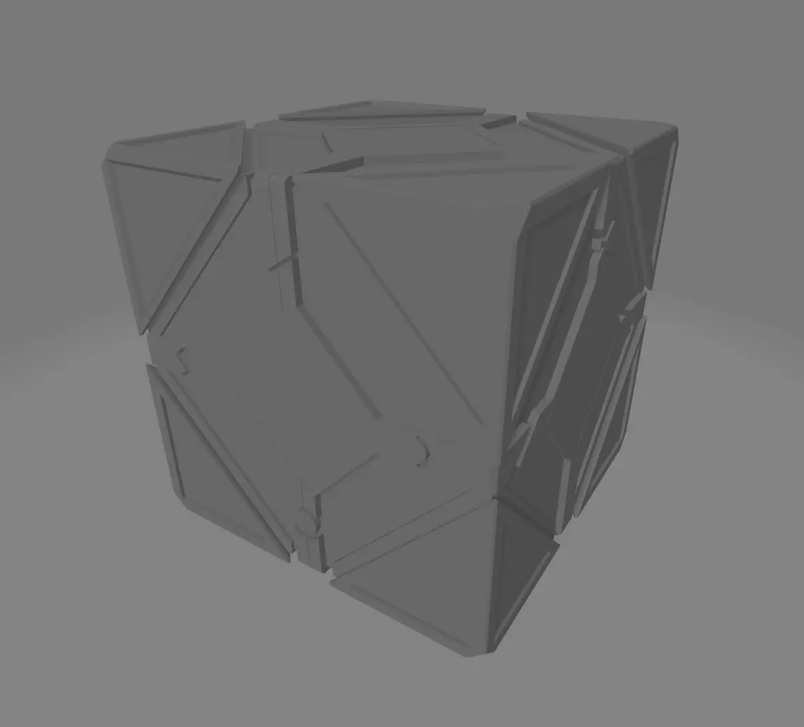 Jedi Holocron style puzzle cube with storage