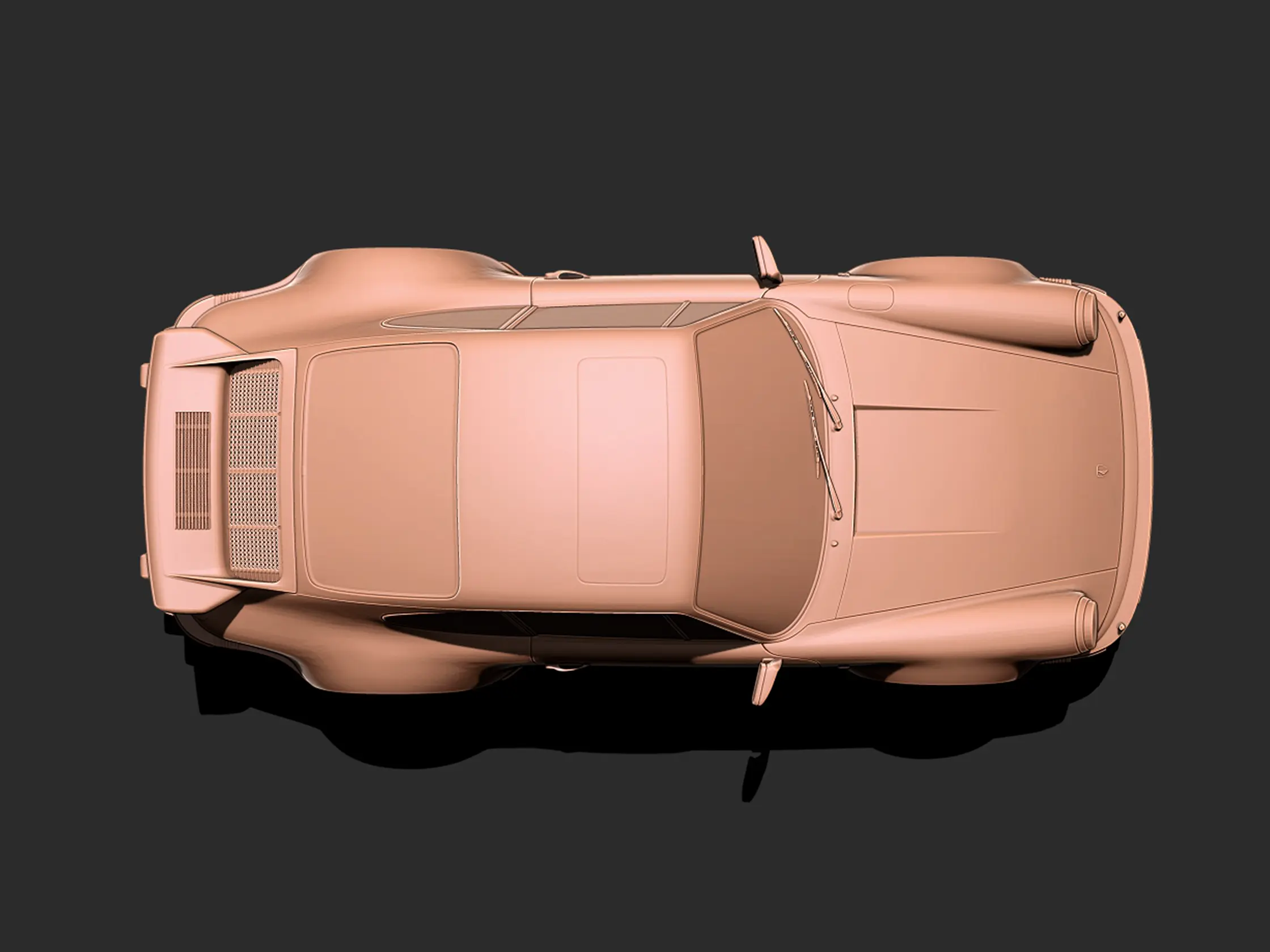1975 Porsche 911 930 Turbo 3d baskı modeli