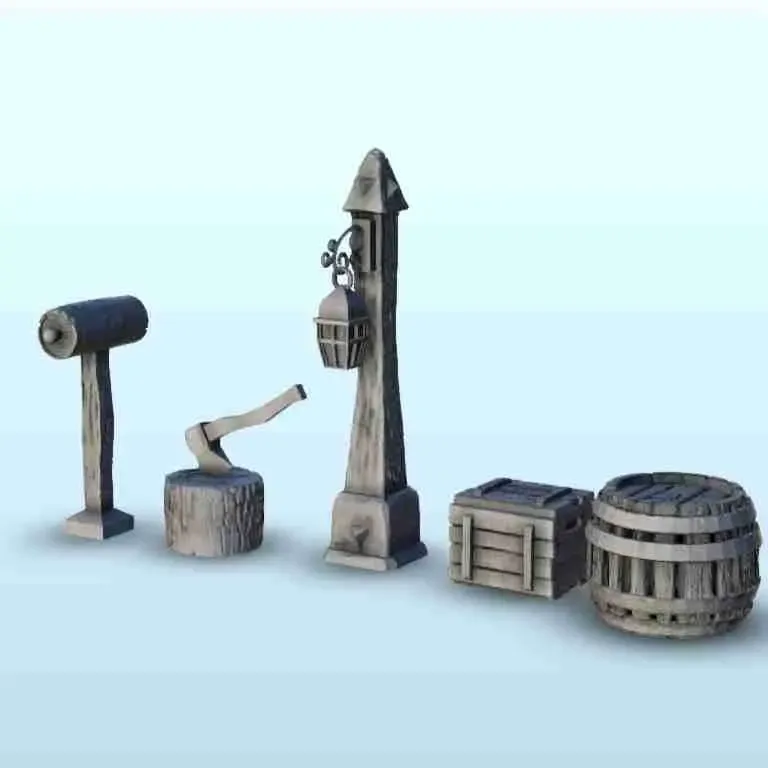 Traditionnal exterior set 4 - miniatures warhammer terrain s