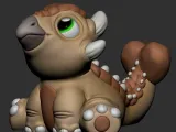 CUTE ANKYLOSAURUS (PRINT IN PLACE)-1