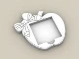 Post-It, Sticky Note Holder Apple with ribbon-1
