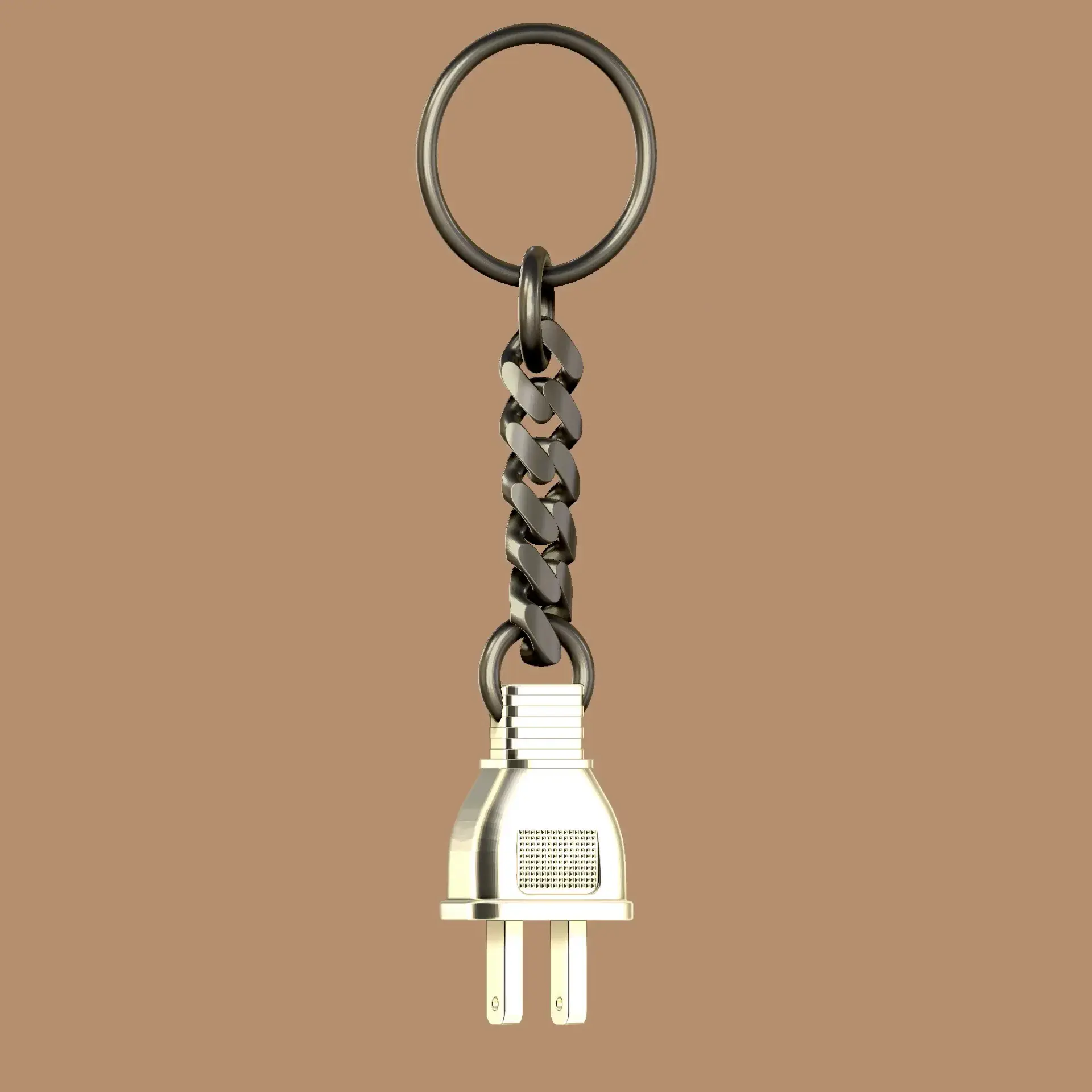 Plug Keychain Personal Accessories STL Download - Electric Plug Keychain RoZby RuslanOz
