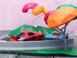 Low Poly Drift Diorama - 1/48 Scale Car Display Base-9