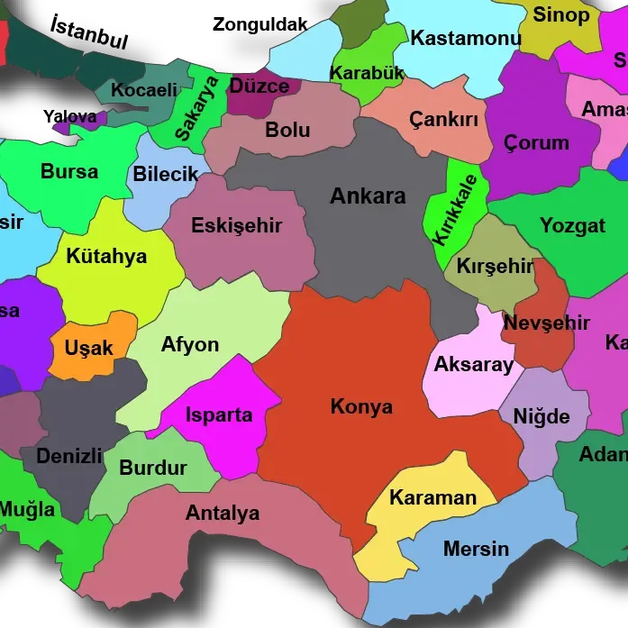 Türkiye Siyasi Haritası