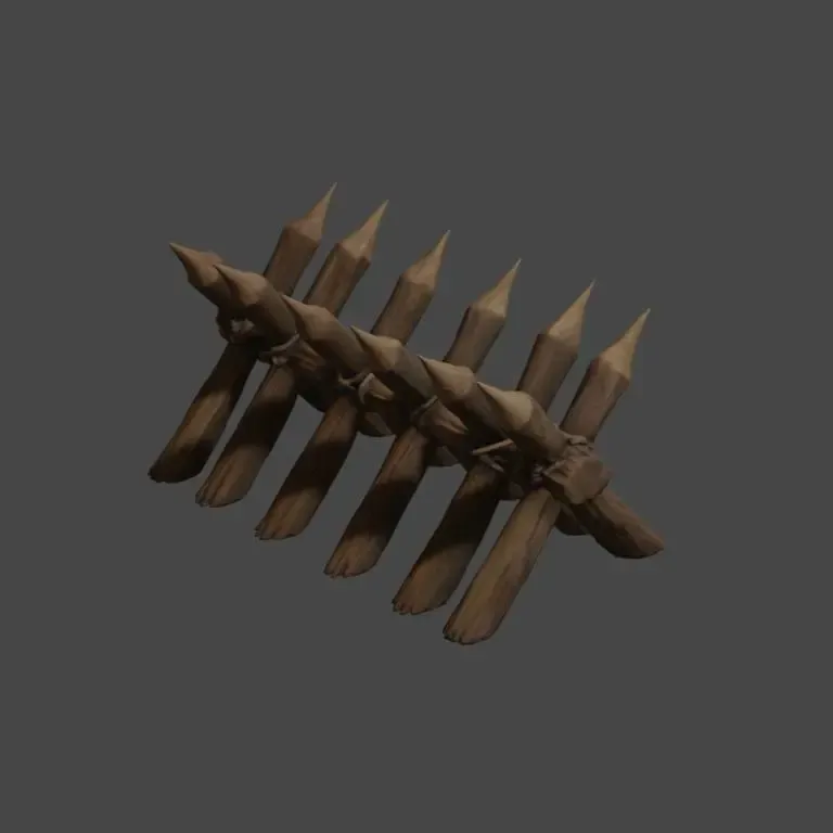Wooden Barricade D&D tabletop miniature