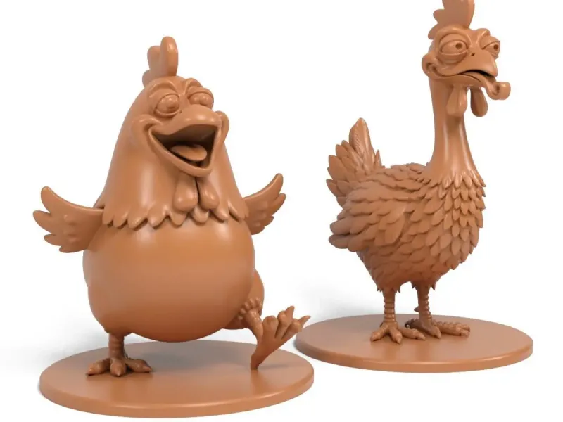 Funny chickens