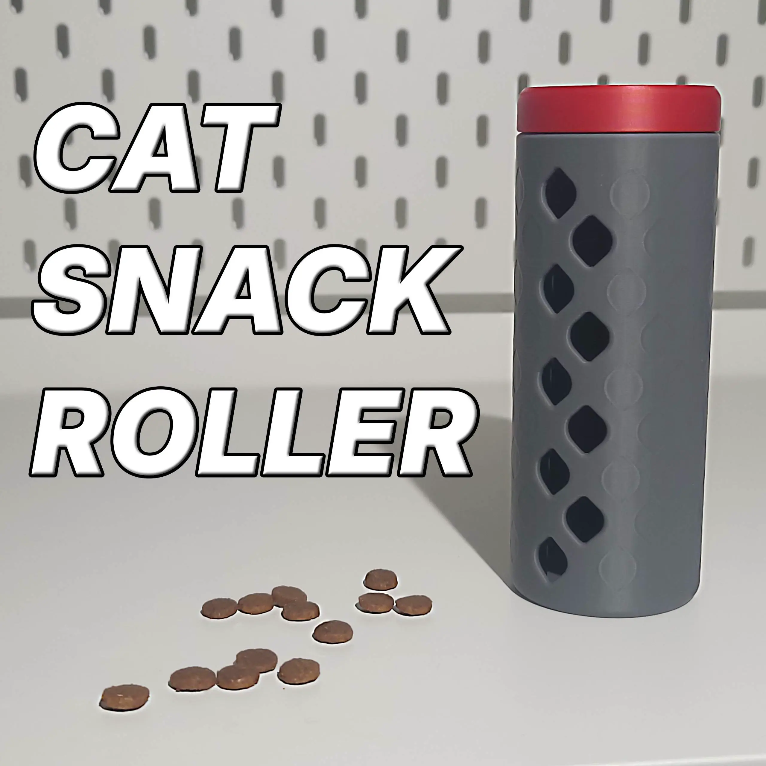 Interactive cat snack roller