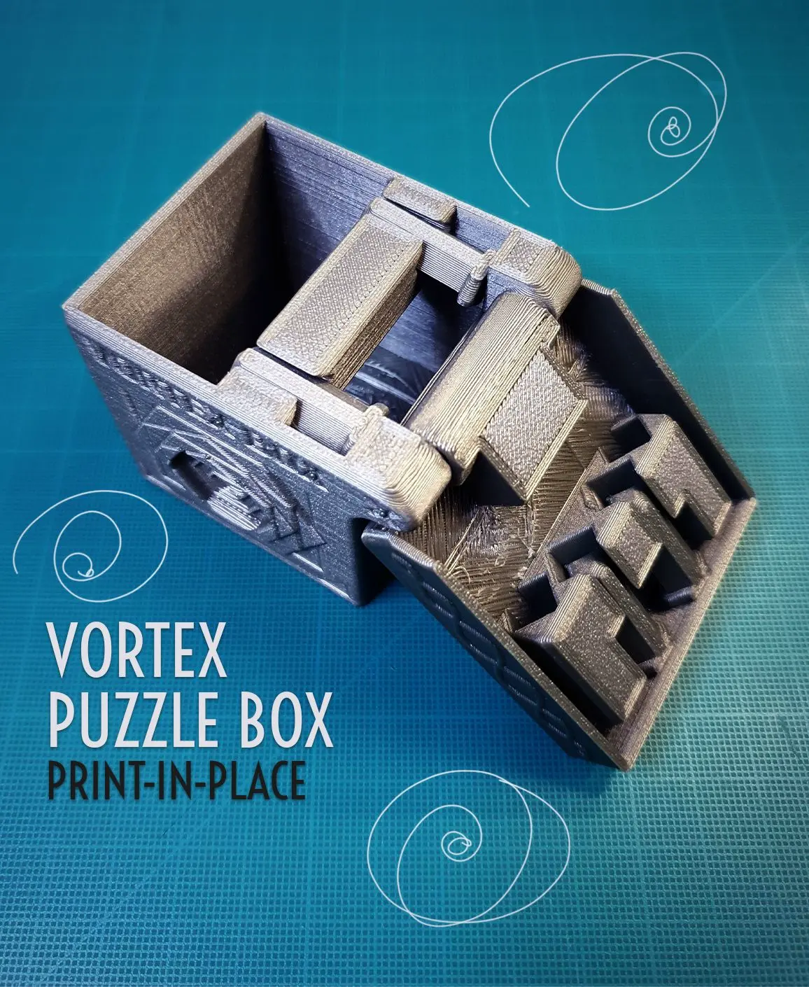 Vortex Print-in-Place Puzzle Box