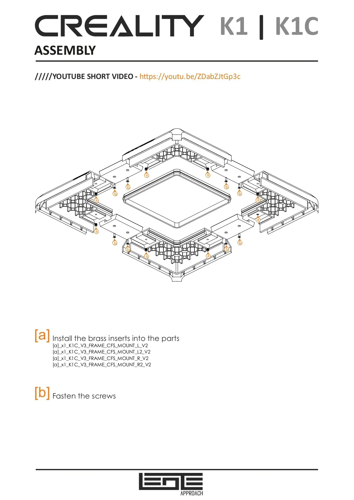 CREALITY K1 | K1C | K1SE - CFS MOUNT V2 for RISER V3