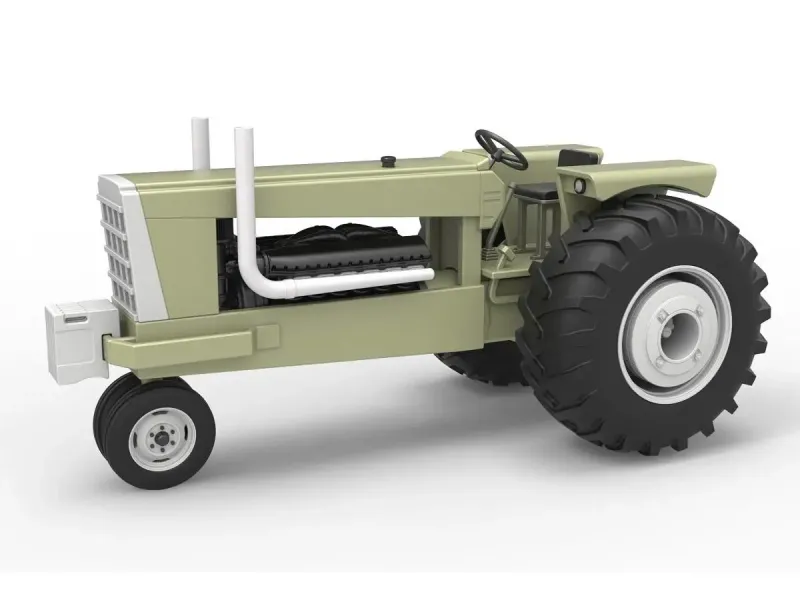 Vintage Pulling tractor Version 2 Scale 1:25