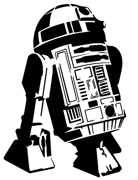 R2 D2 sjabloon 3