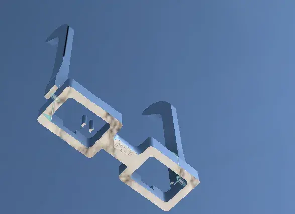 nerd glasses with 3mm pins