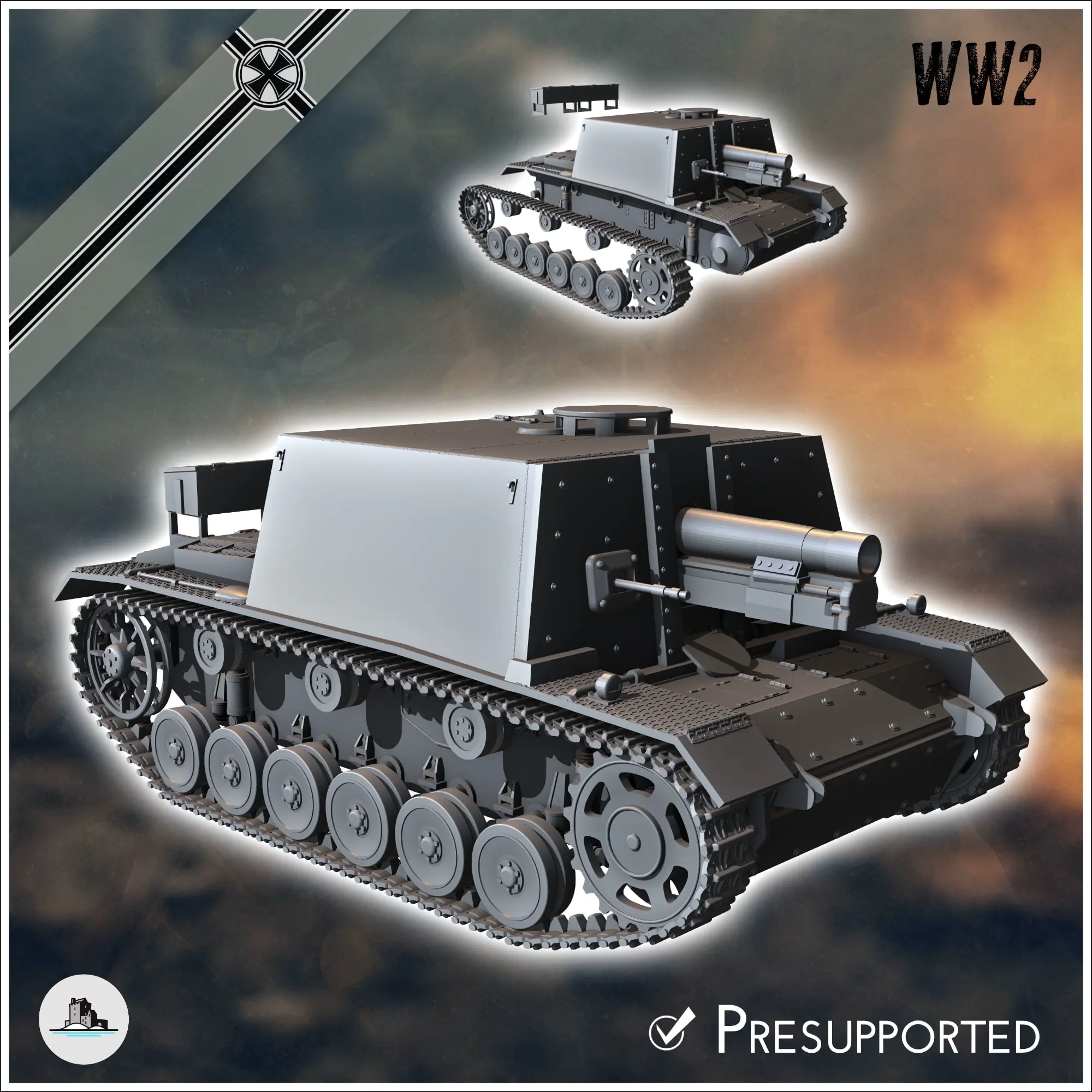 Deutsche WW2 Fahrzeuge Pack Nr. 3 (Panzer III und Varianten) - w