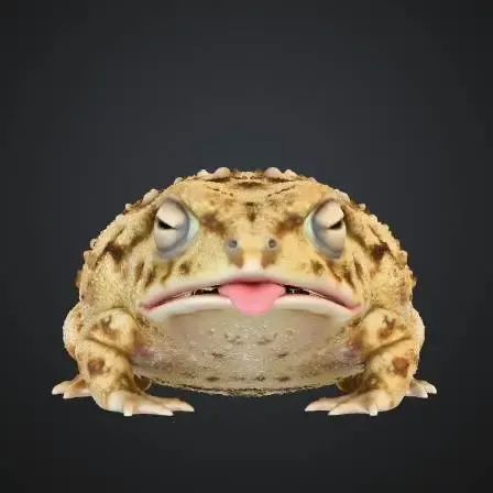 Annoyed sandfrog (with stand and no stand)