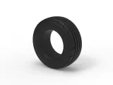 Tractor front tire 4 Scale 1:25-4