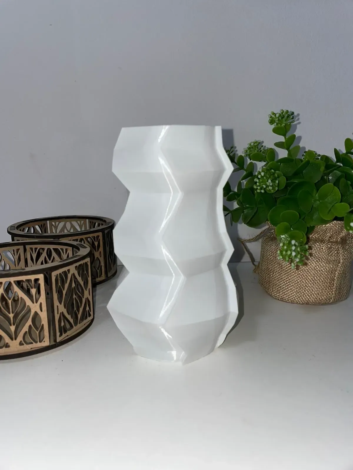 Hex-Edge Vase