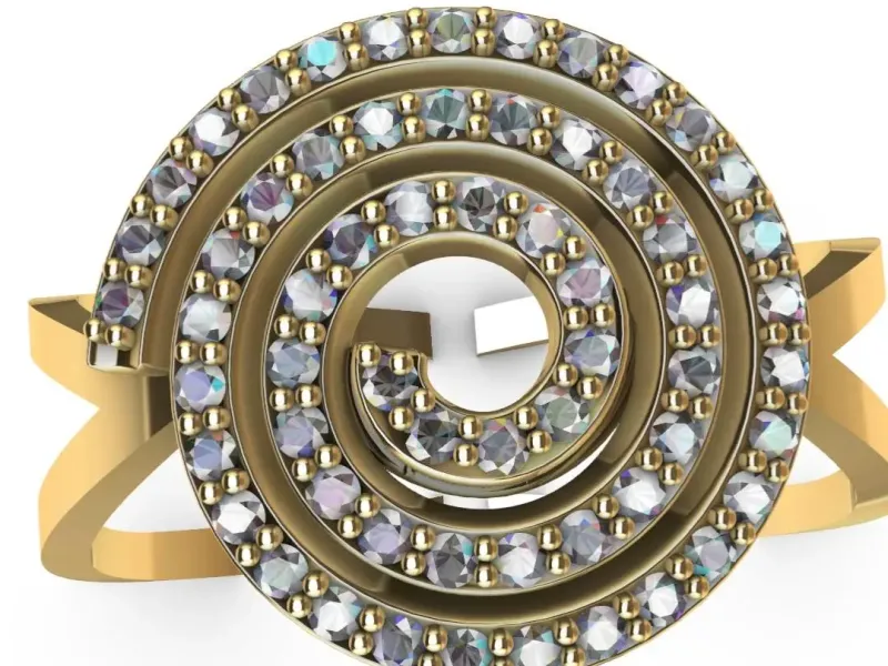Spiral designer Ring 1