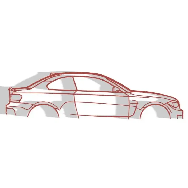 BMW E82 1M - Silhouette Wall Decoration
