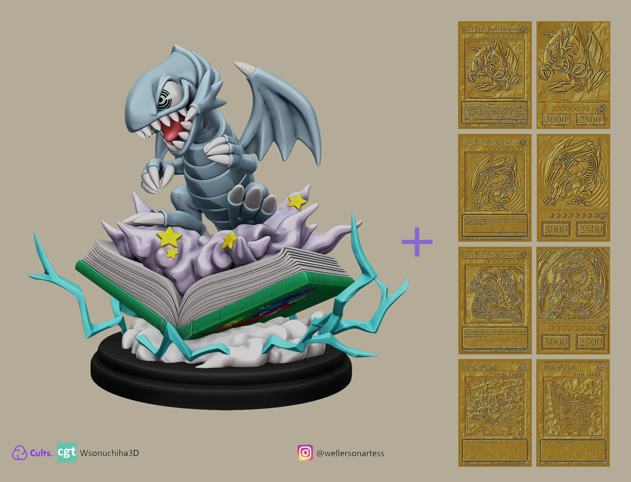drago toon occhi blu - yugioh