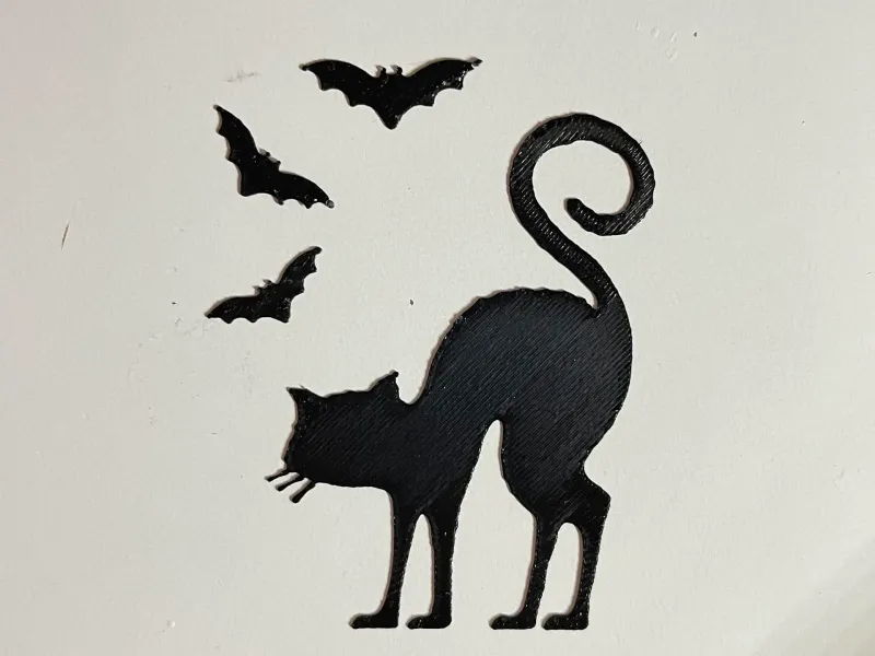 Arte de pared gato Halloween