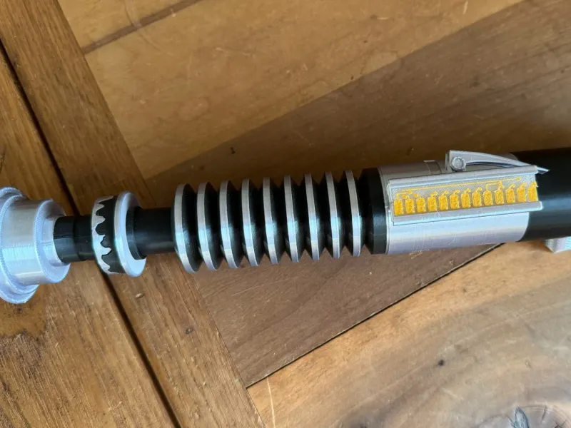 Unweathered parts for Luke's V2 Lightsaber