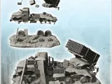 Sovyet Rus BMP21 Grad roketatar kamyonunun karkası-3