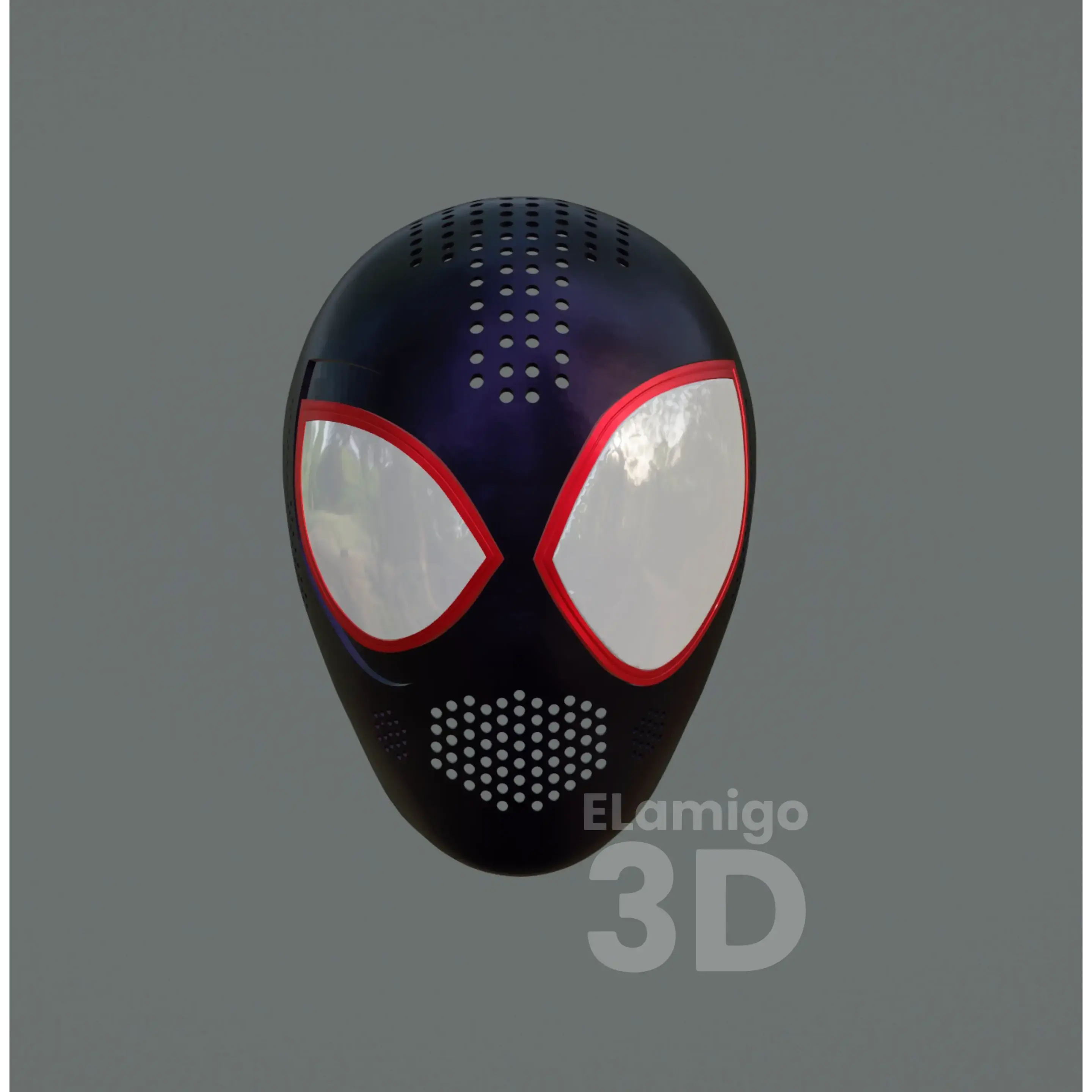 Spiderman Miles Morales Faceshell (STL Files)