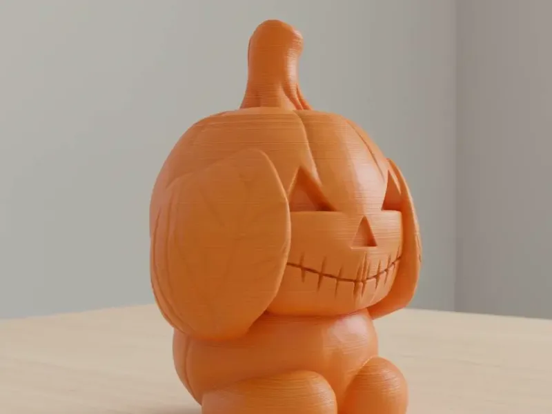 Hear No Evil Pumpkin (2 of 3)