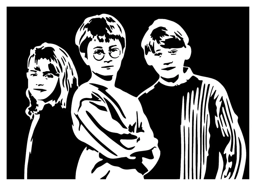 Harry Potter Schablone
