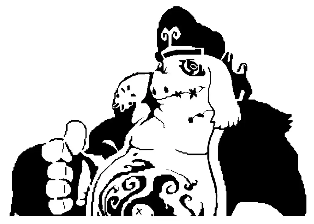 Bajie Roadhog stencil