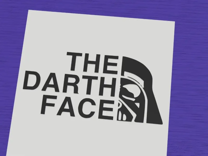 The Darth Face The North Face Star Wars Fun Parody