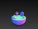Pokemon Ghost Base/stand for Chibi Pokemon models-1