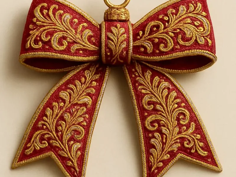 X-MAS BOW ORNAMENT