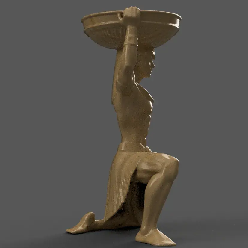 Egyptian Pharaoh urn alexa holder - candle holder 1