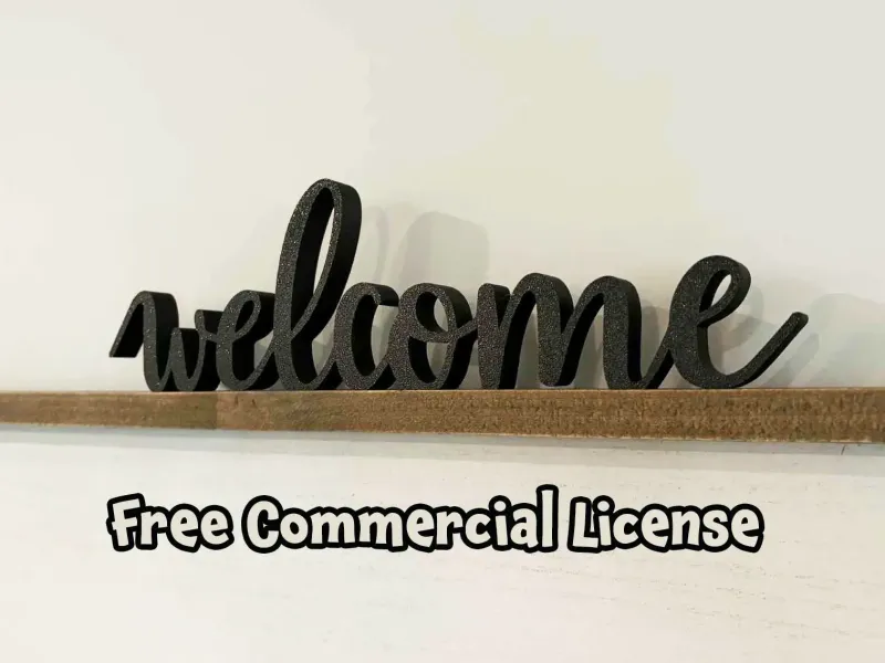 Welcome sign - table top or shelf
