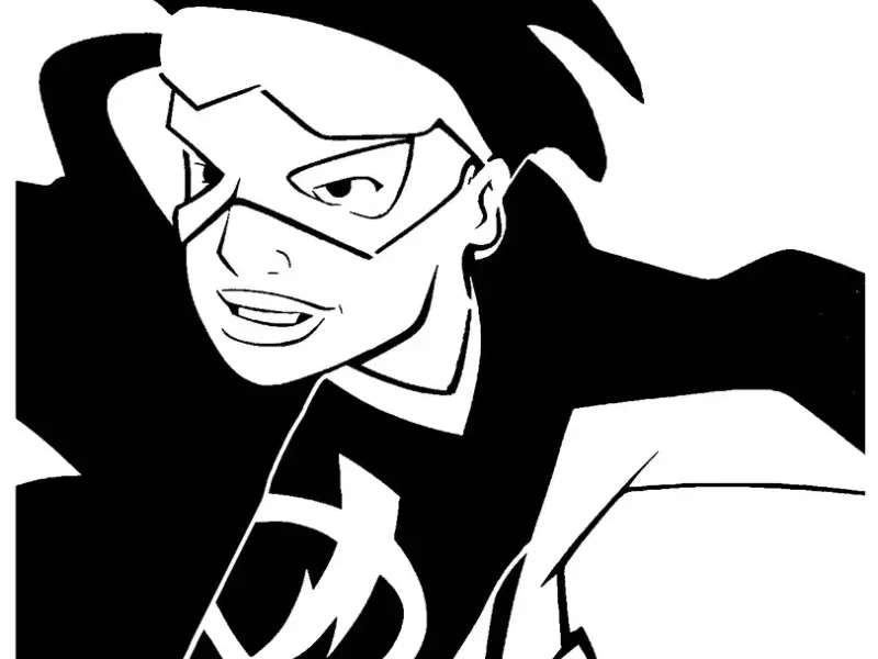 Static Shock stencil