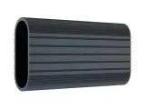 Extruded Profiles Ribbed Oval Closet Rod-0