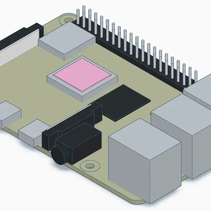 Raspberry Pi4b Board Model (for design purposes only)