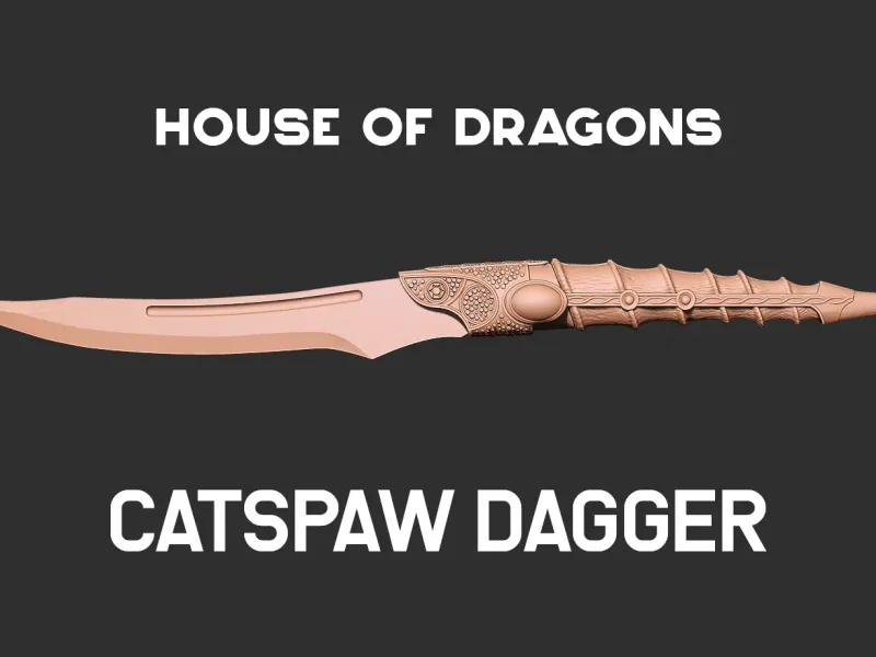 Catspaw Dagger - House of dragons 3D print model