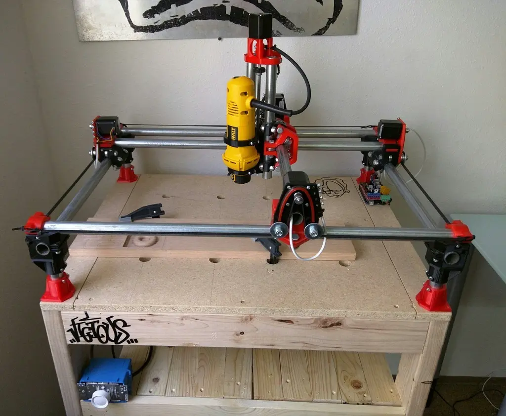 Meistens gedruckte CNC "MPCNC" BURLY C-23.5mm OD