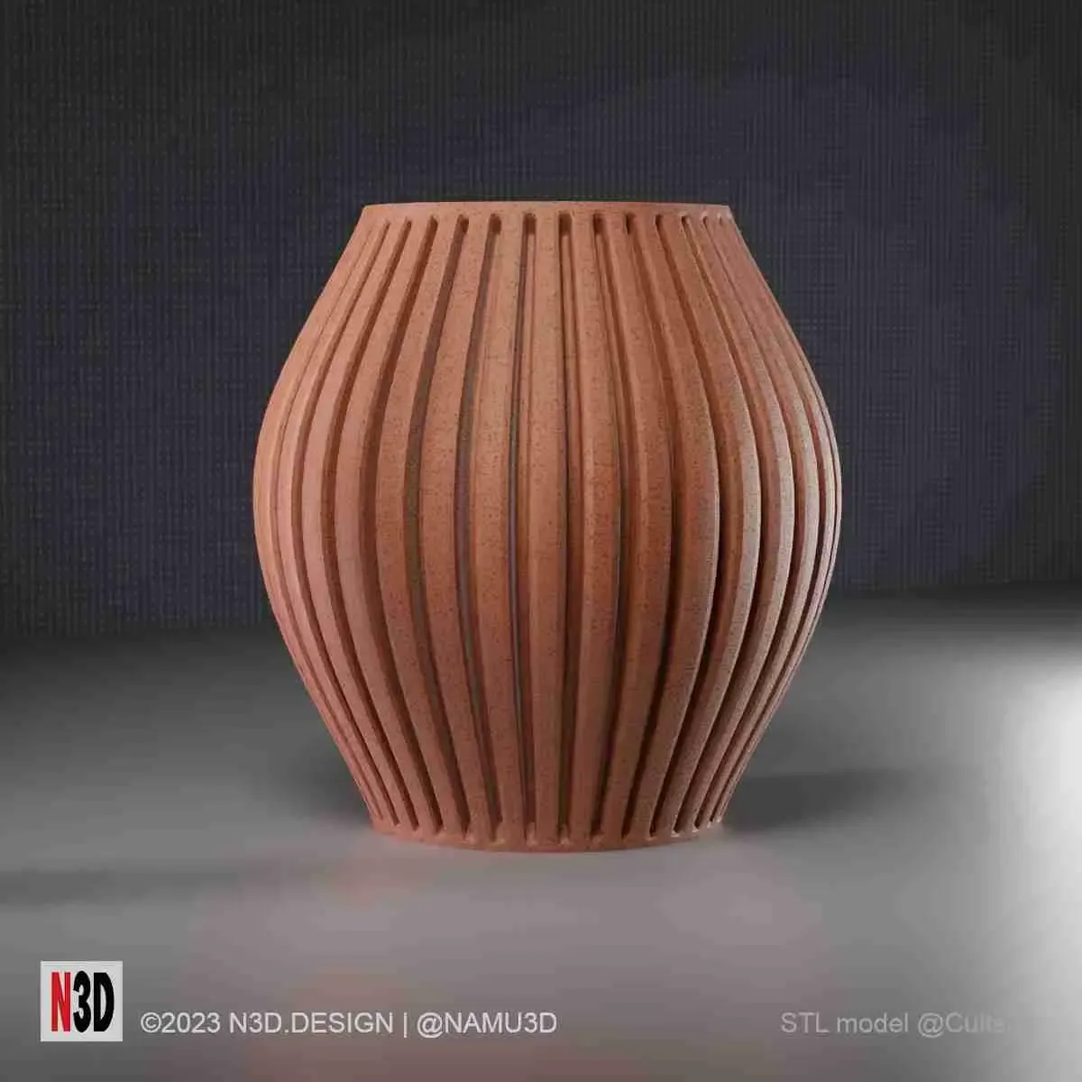 Vase 1002 - Striped vase