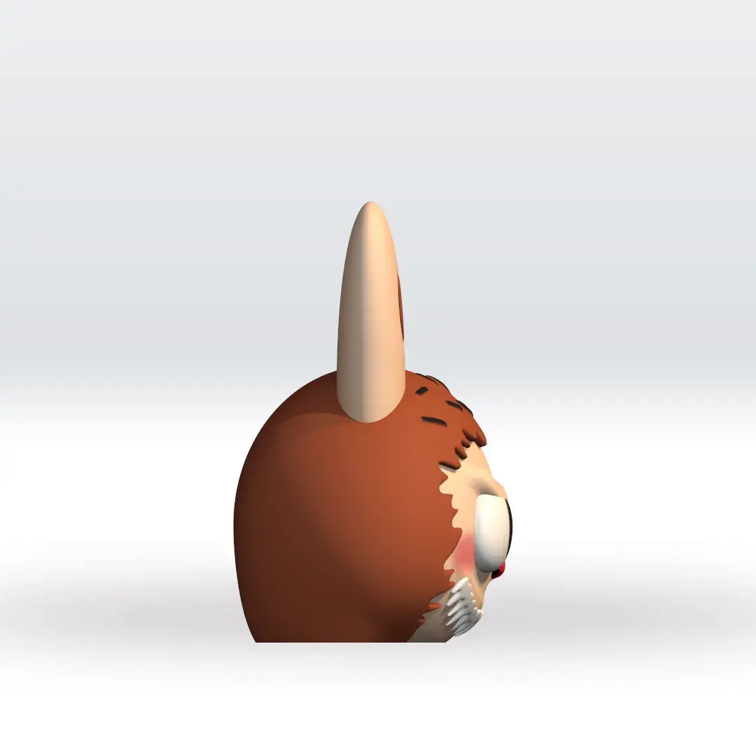 Labubu Head STL file 3D Model Fanart