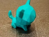 Low poly toy cat-0