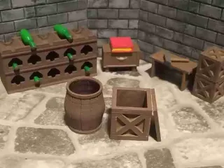 Barrel, Crate - Opened - Supportless