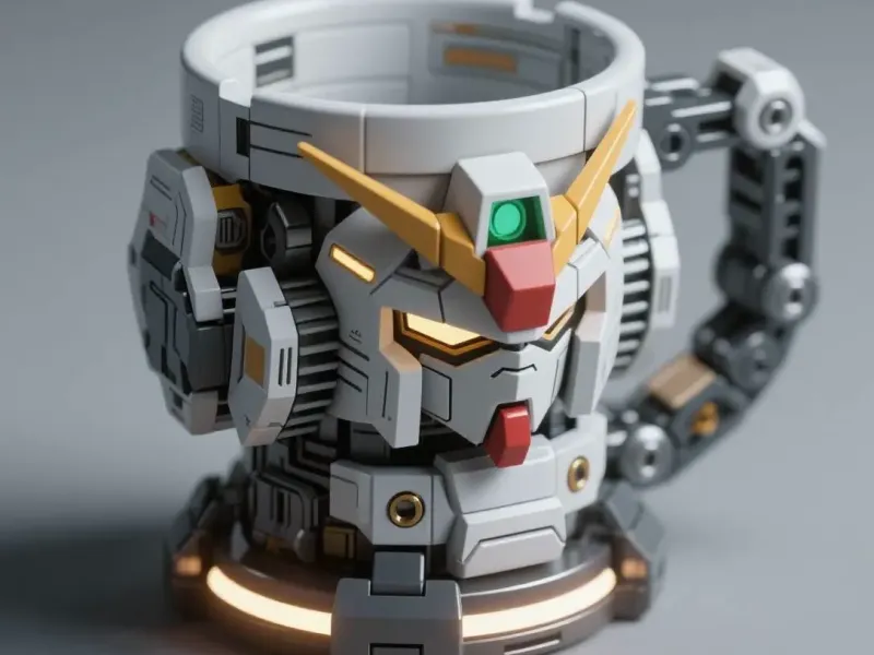 MechaMug - Industrial Gundam-Style Buildable Cup