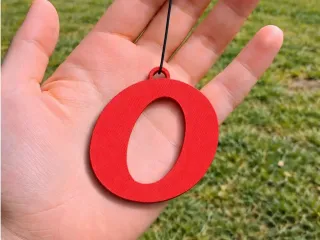 Initial O Keychain