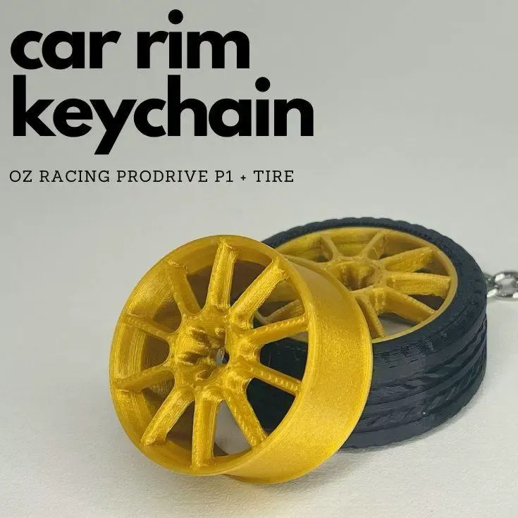 Cerchio e pneumatico portachiavi - OZ racing prodrive P1