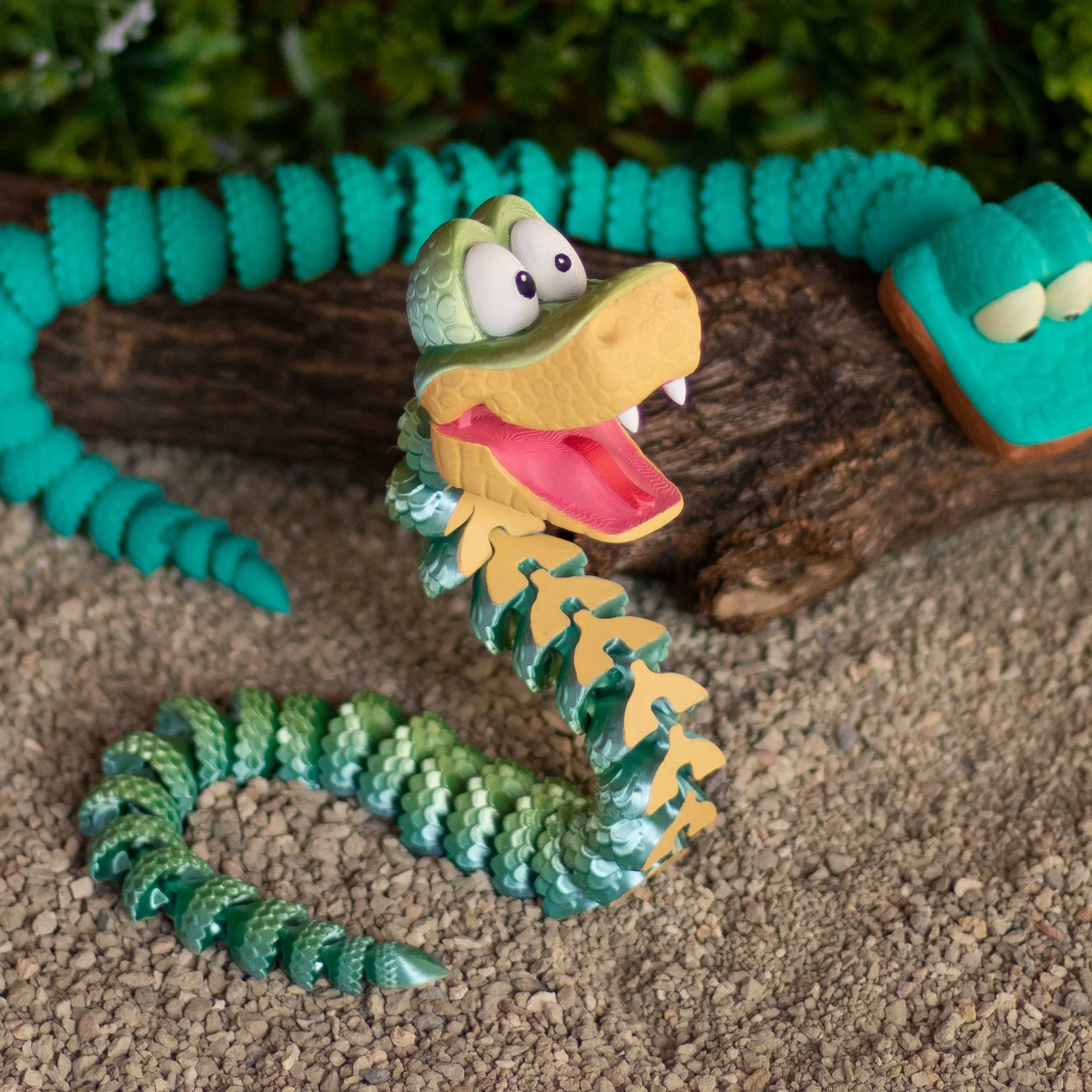 SNAKE CARTOON, FLEXI, PRINT-IN-PLACE