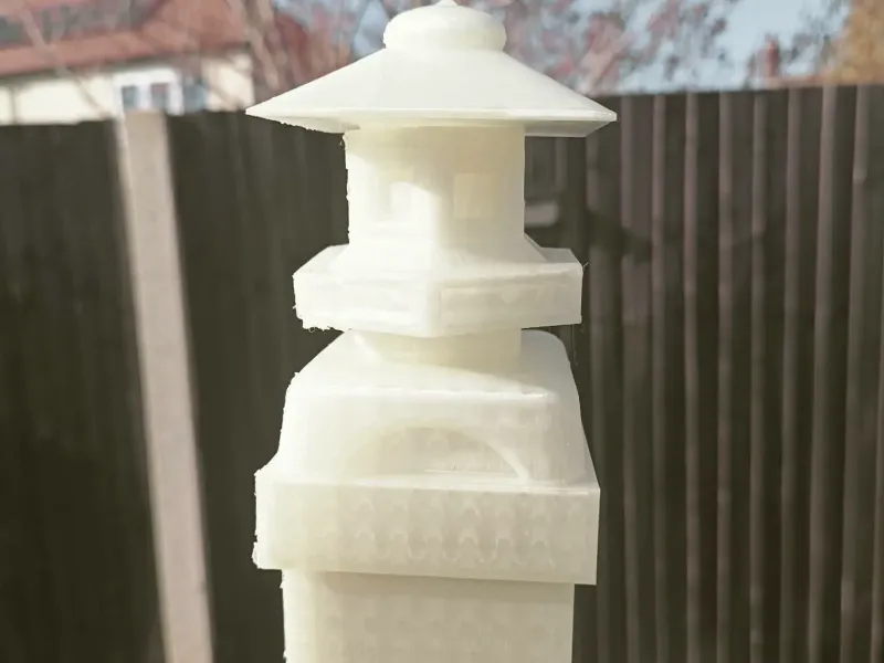 Fence post topper lamp thing