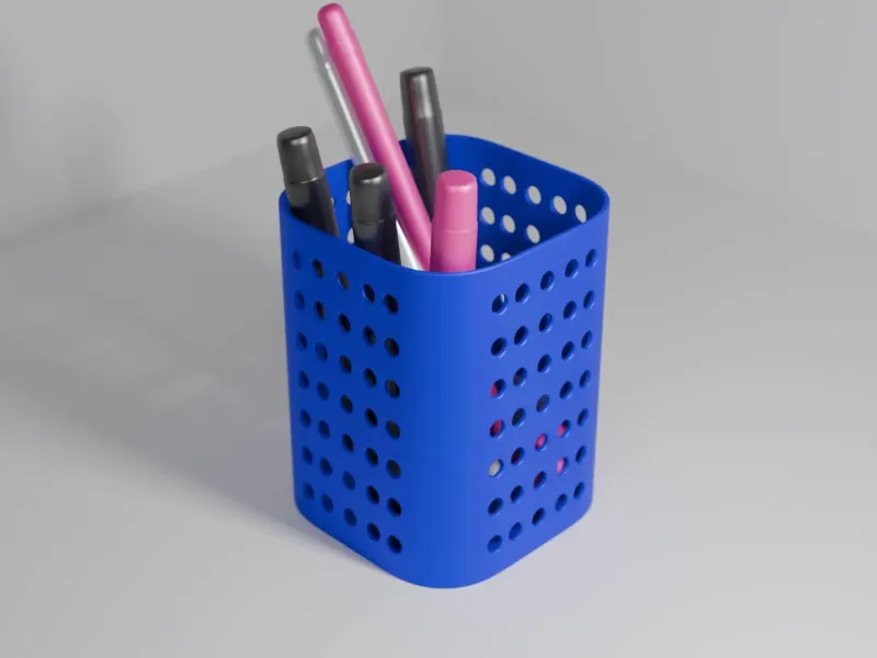 Perforated Pen Holder